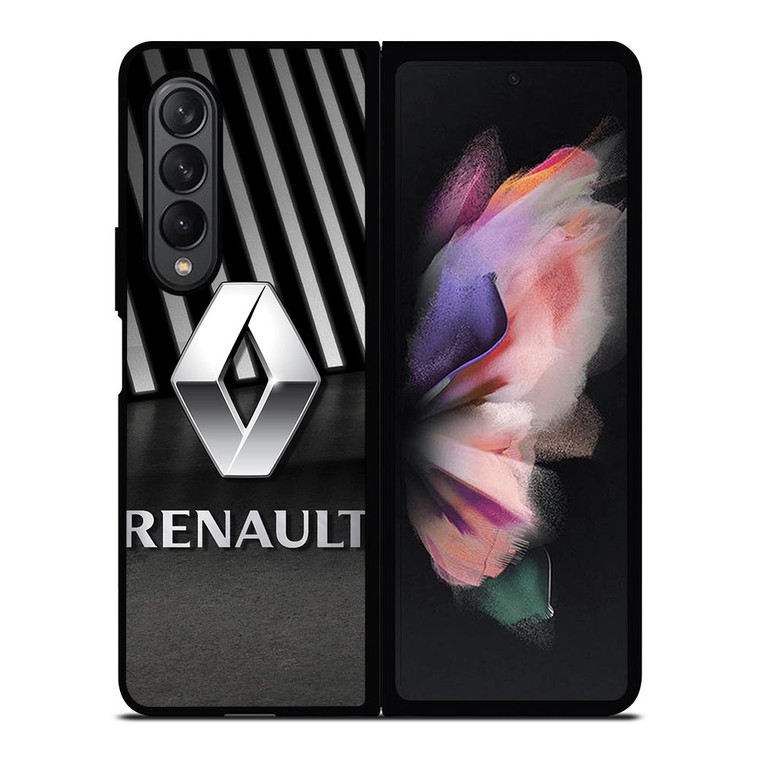 RENAULT CAR METAL LOGO Samsung Galaxy Z Fold 3 Case Cover RENAULT CAR METAL LOGO Samsung Galaxy Z Fold 3 Case Cover