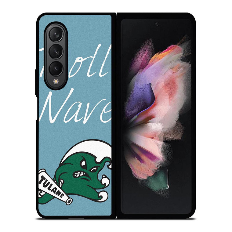 ROLL WAVE TULANE UNIVERSITY Samsung Galaxy Z Fold 3 Case Cover
