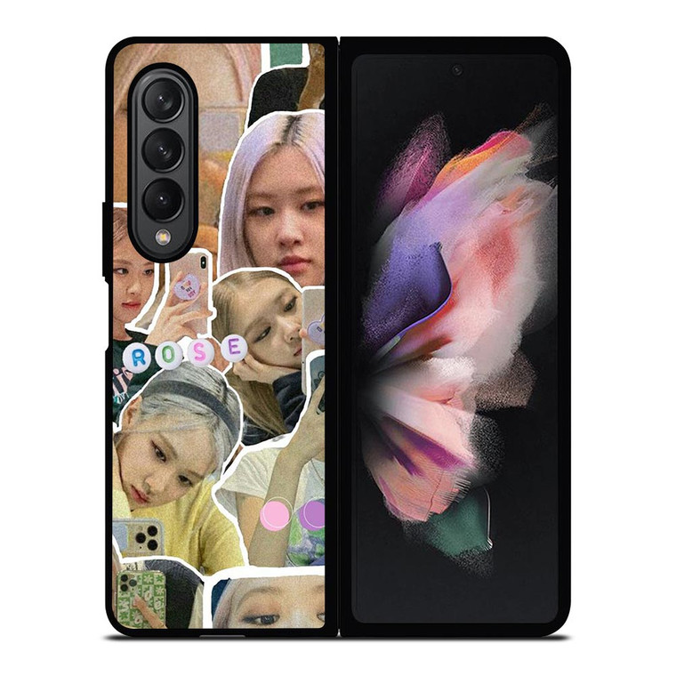 ROSE BLACKPINK AESTHETIC COLLAGE Samsung Galaxy Z Fold 3 Case Cover
