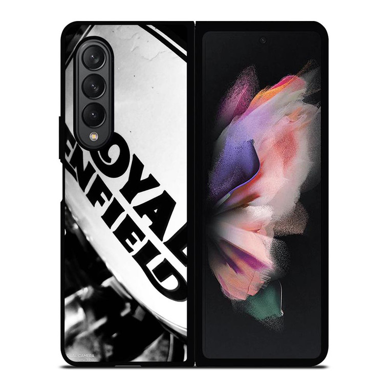 ROYAL ENFIELD LOGO BLACK WHITE Samsung Galaxy Z Fold 3 Case Cover