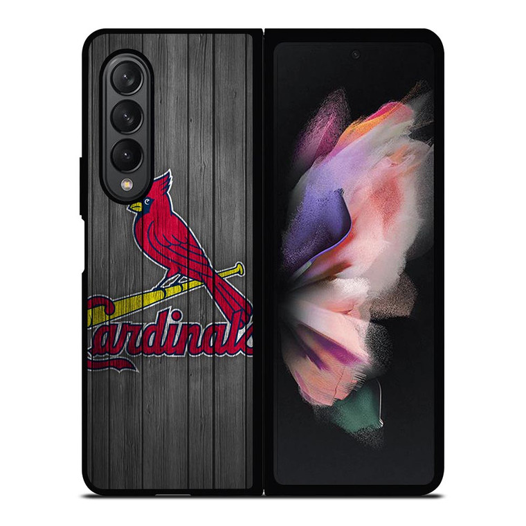 SAINT LOUIS CARDINALS WOODEN ICON Samsung Galaxy Z Fold 3 Case Cover SAINT LOUIS CARDINALS WOODEN ICON Samsung Galaxy Z Fold 3 Case Cover
