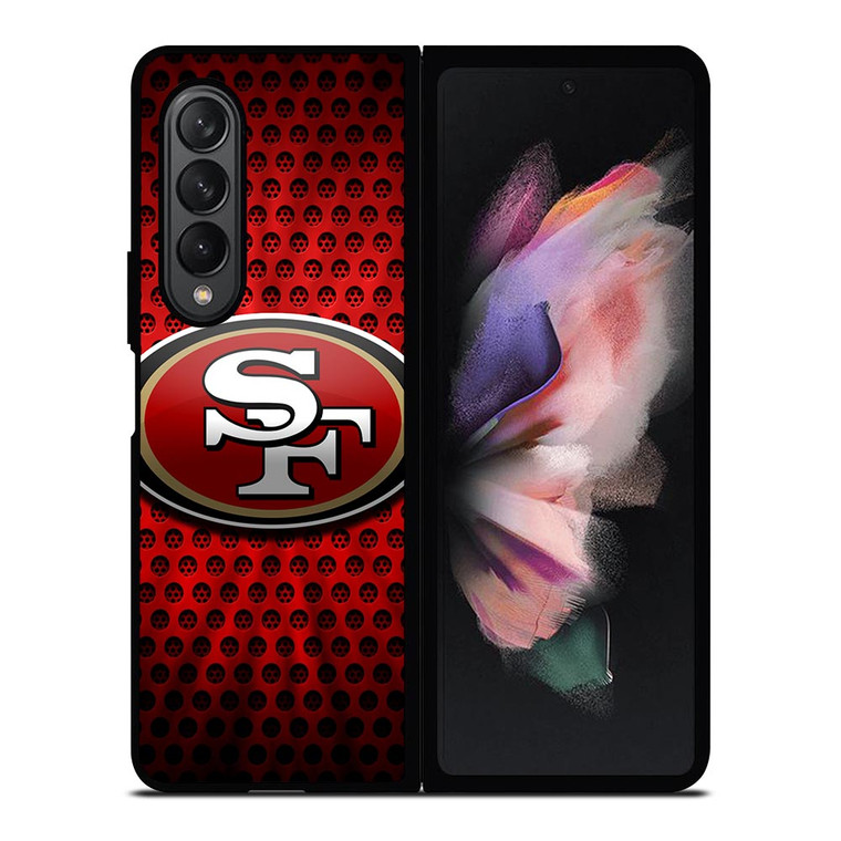 SAN FRANCISCO 49ERS SF METAL Samsung Galaxy Z Fold 3 Case Cover