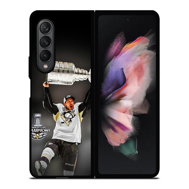 SIDNEY CROSBY PITTSBURGH PENGUINS CHAMPIONS Samsung Galaxy Z Fold 3 Case Cover SIDNEY CROSBY PITTSBURGH PENGUINS CHAMPIONS Samsung Galaxy Z Fold 3 Case Cover