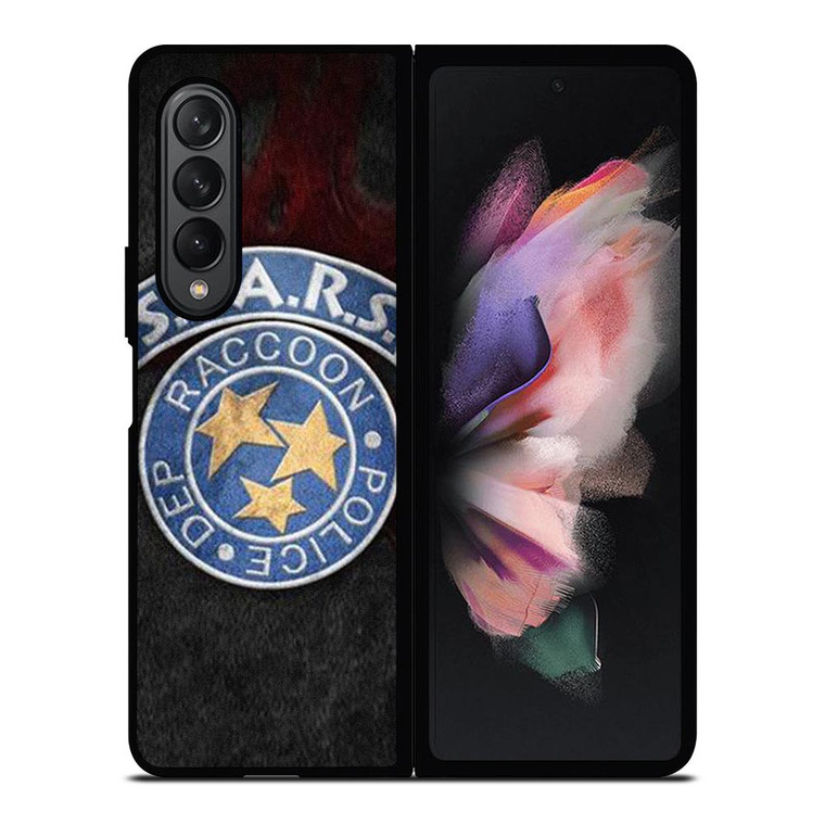 STARS RACCOON POLICE DEP BADGE Samsung Galaxy Z Fold 3 Case Cover