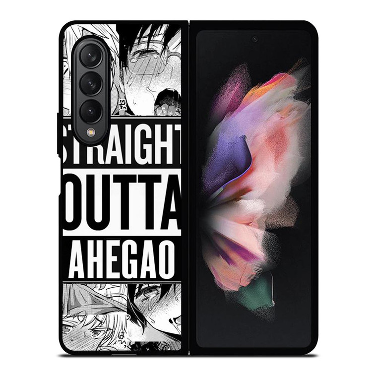 STRAIGHT OUTTA AHEGAO Samsung Galaxy Z Fold 3 Case Cover