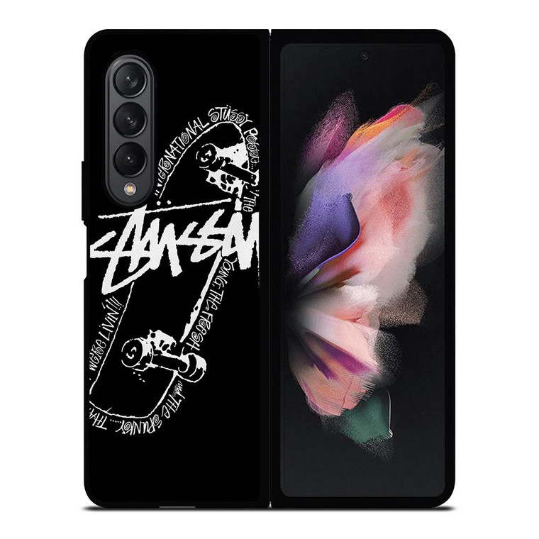 STUSSY SKATEBOARD ART Samsung Galaxy Z Fold 3 Case Cover