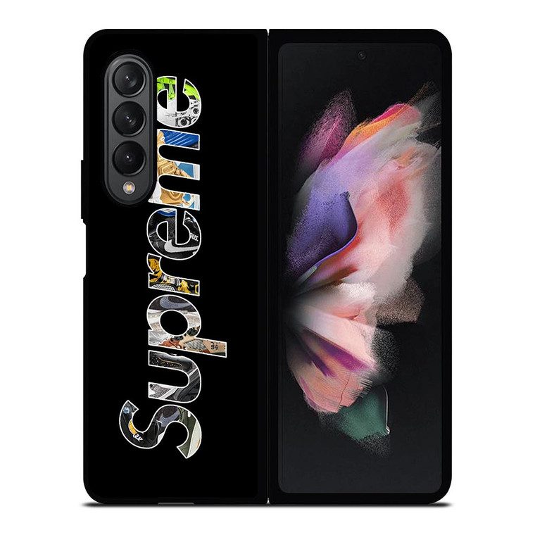 SUPREME NIKE SNEAKERS BLACK Samsung Galaxy Z Fold 3 Case Cover