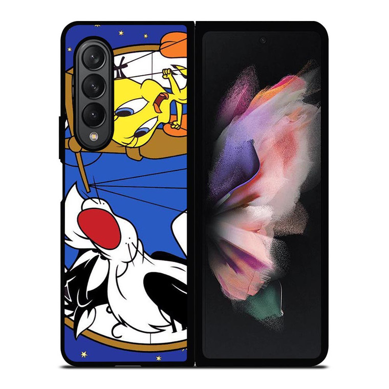 SYLVESTER AND TWEETY CARTOON Samsung Galaxy Z Fold 3 Case Cover SYLVESTER AND TWEETY CARTOON Samsung Galaxy Z Fold 3 Case Cover
