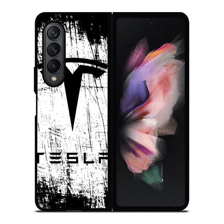 TESLA MOTORS BRUSHED LOGO Samsung Galaxy Z Fold 3 Case Cover