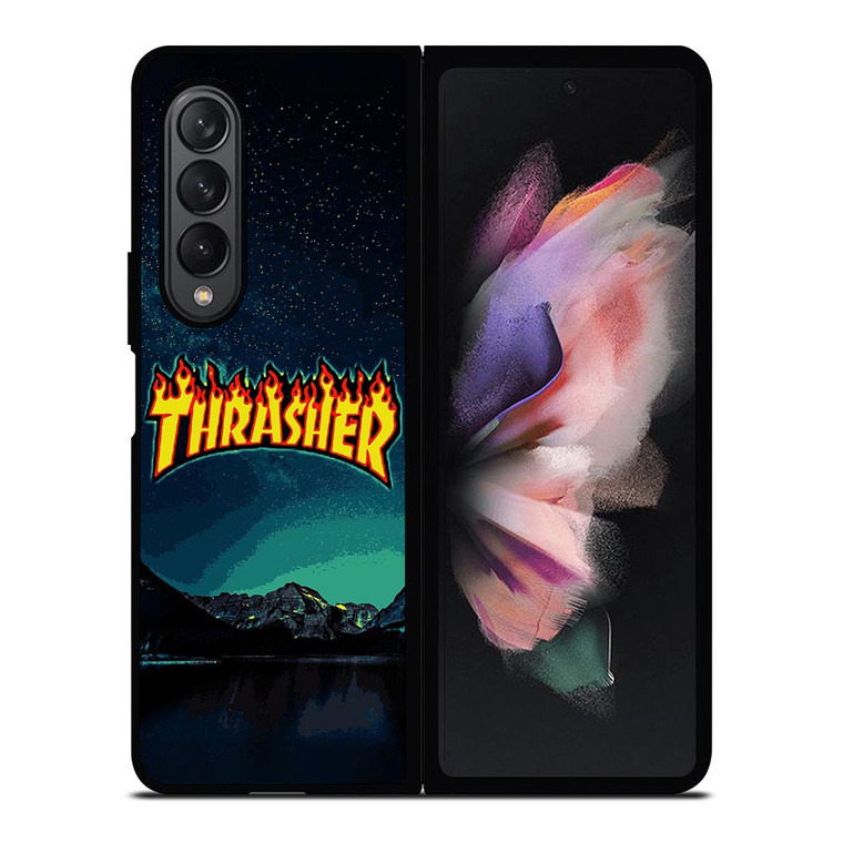 THRASHER SKATEBOARD MAGAZINE SKY NIGHT Samsung Galaxy Z Fold 3 Case Cover