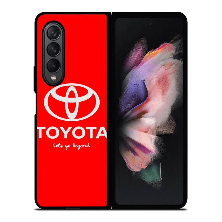 TOYOTA LETS GO BEYOND LOGO RED Samsung Galaxy Z Fold 3 Case Cover