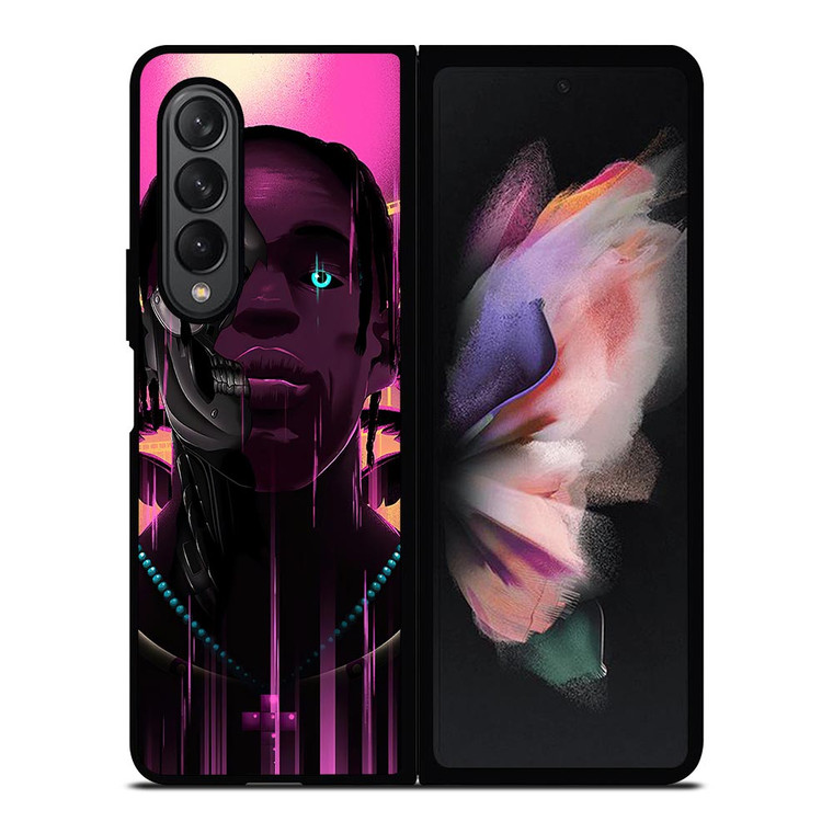 TRAVIS SCOTT RAPPER ART Samsung Galaxy Z Fold 3 Case Cover