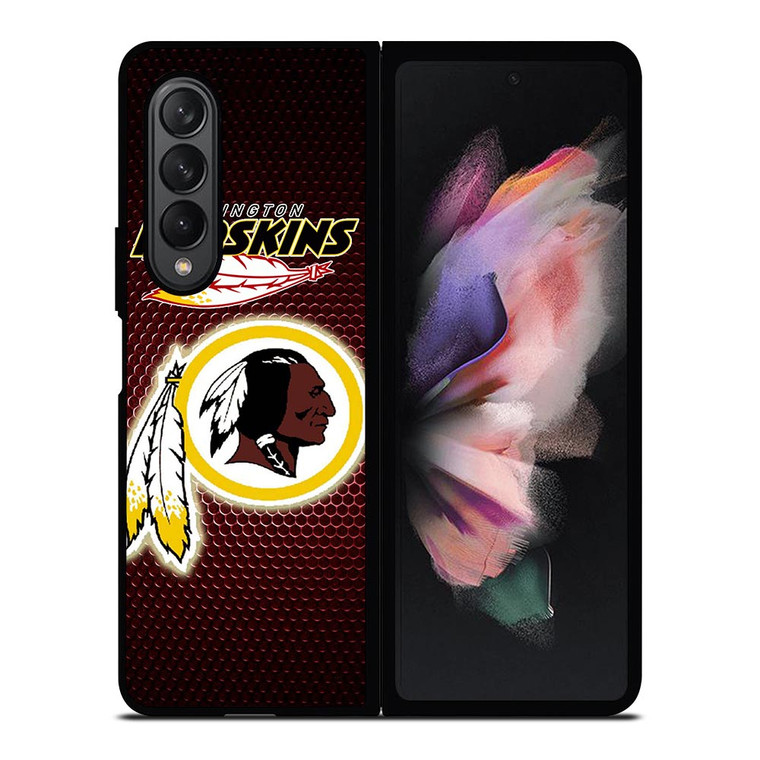 WASHINGTON REDSKINS METAL LOGO Samsung Galaxy Z Fold 3 Case Cover