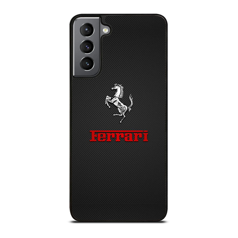 FERRARI LOGO METAL POINT Samsung Galaxy S21 Plus Case