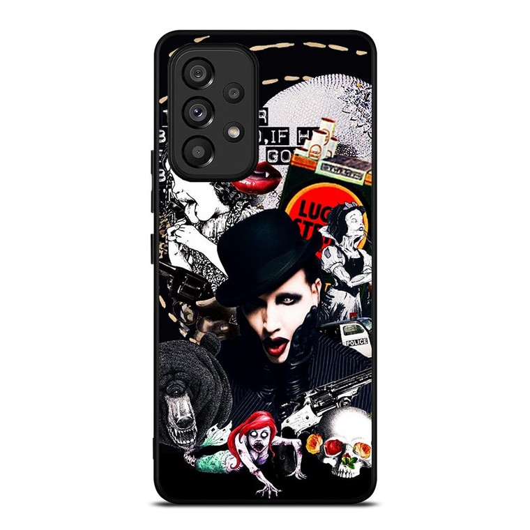 MARILYN MANSON GOTH COLLAGE Samsung Galaxy A53 Case