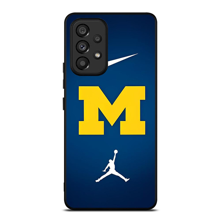 MICHIGAN WOLVERINES NIKE JORDAN Samsung Galaxy A53 Case