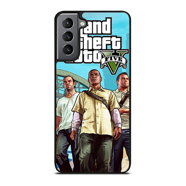GRAND THEFT AUTO FIVE GTA GAME CHARACTER Samsung Galaxy S21 Plus Case