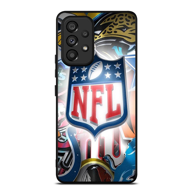 NFL NATIONAL FOOTBALL LEAGUE ALL TEAM LOGO Samsung Galaxy A53 Case