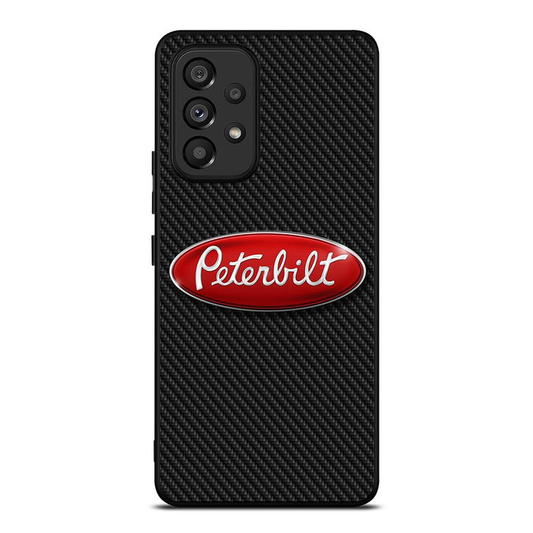 PETERBILT TRUCK LOGO CARBON Samsung Galaxy A53 Case