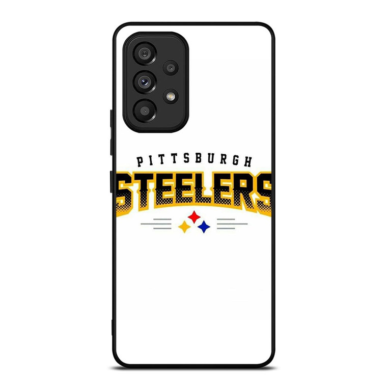 PITTSBURGH STEELERS WHITE WALL Samsung Galaxy A53 Case