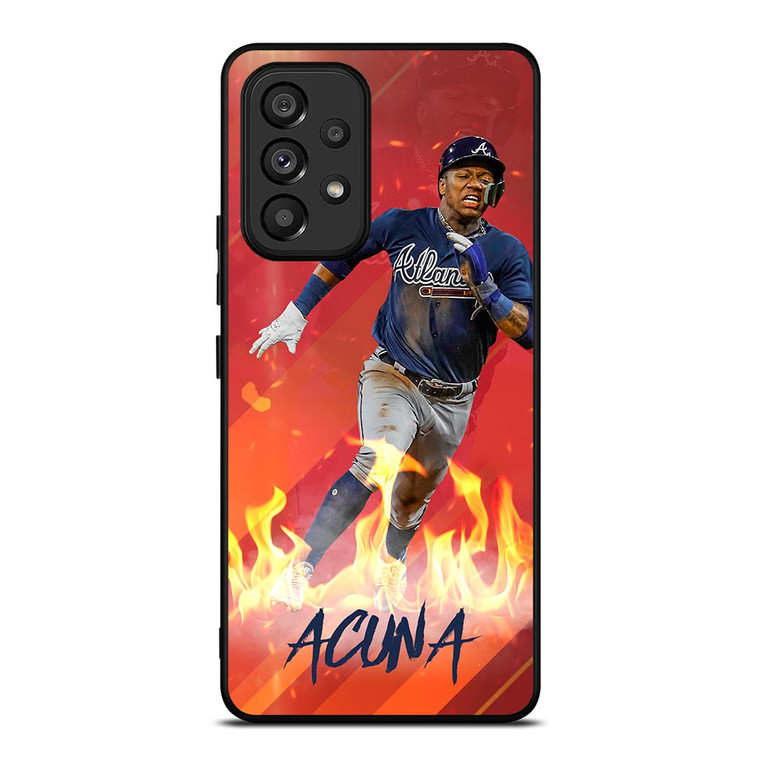 RONALD ACUNA JR ATLANTA BRAVES BASEBALL MLB Samsung Galaxy A53 Case