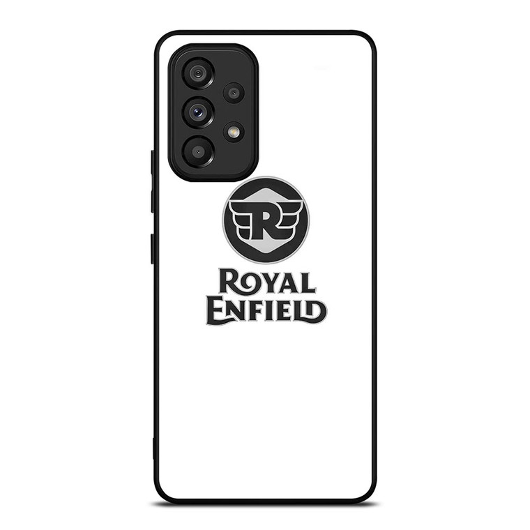 ROYAL ENFIELD WHITE LOGO Samsung Galaxy A53 Case