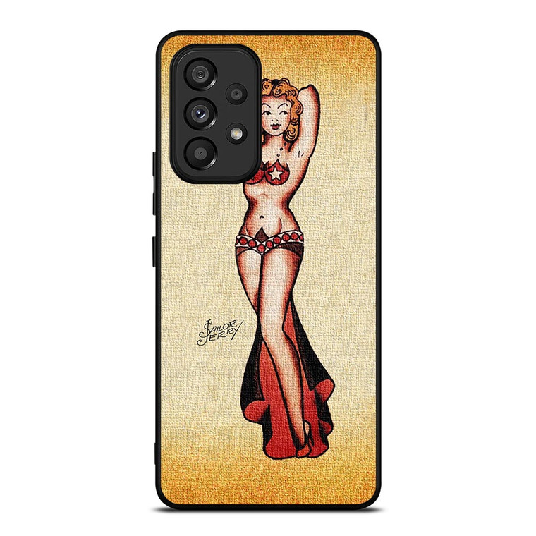 SAILOR JERRY BIKINI GIRL TATTOO Samsung Galaxy A53 Case