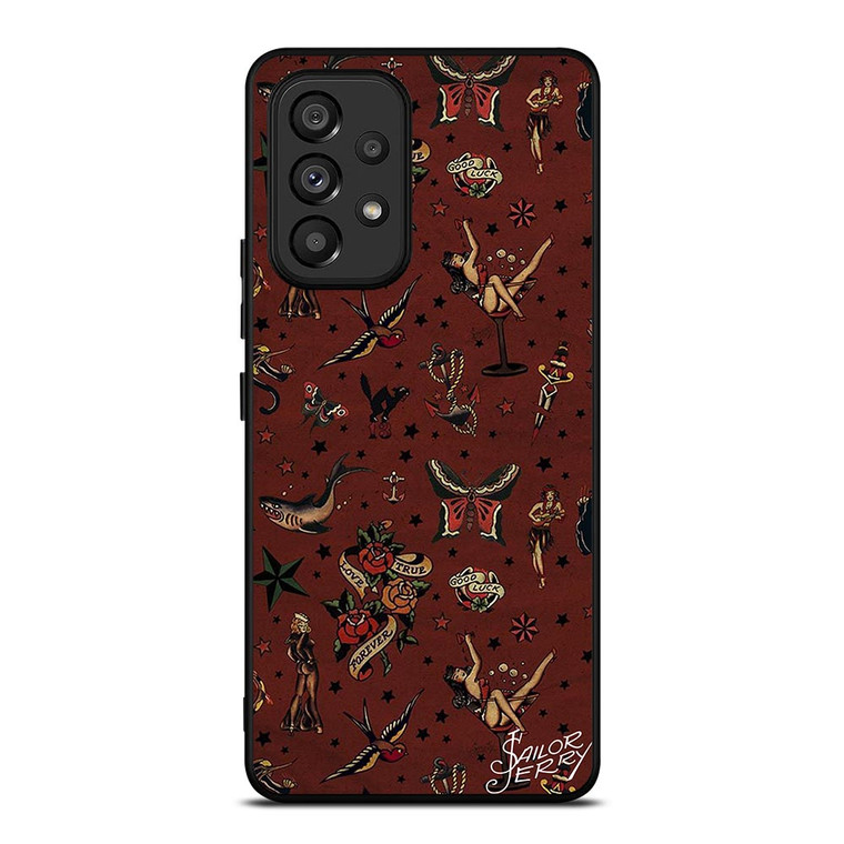 SAILOR JERRY TATTOO PATTERN Samsung Galaxy A53 Case