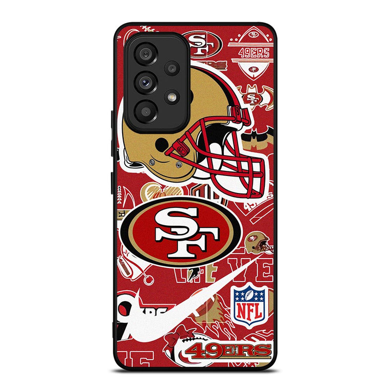 SAN FRANCISCO 49ERS NFL STICKER BOMB Samsung Galaxy A53 Case SAN FRANCISCO 49ERS NFL STICKER BOMB Samsung Galaxy A53 Case
