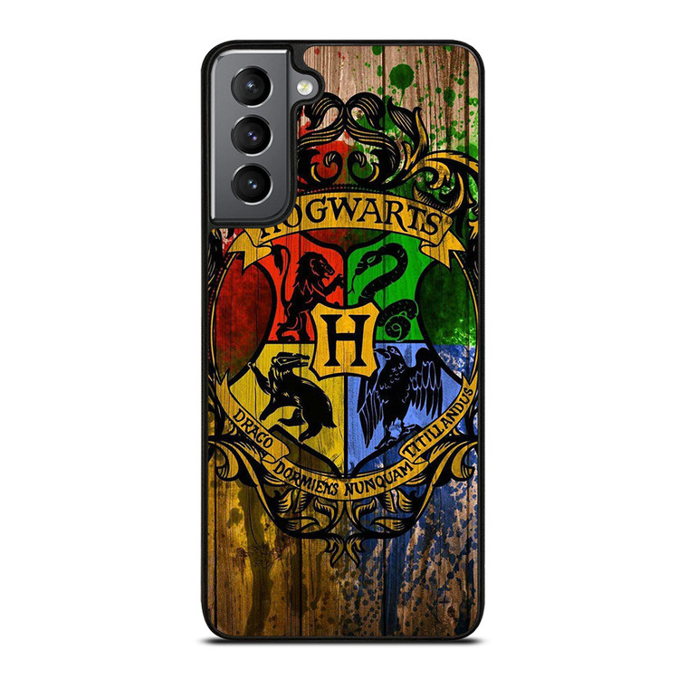 HOGWARTS HARRY POTTER LOGO WOOD Samsung Galaxy S21 Plus Case