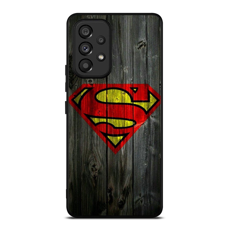 SUPERMAN WOODEN LOGO Samsung Galaxy A53 Case