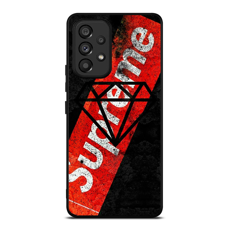SUPREME DIAMOND SUPPLY CO BLACK Samsung Galaxy A53 Case