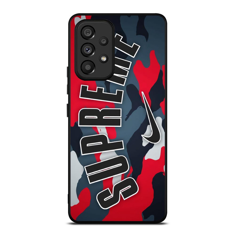 SUPREME X NIKE RED CAMO Samsung Galaxy A53 Case