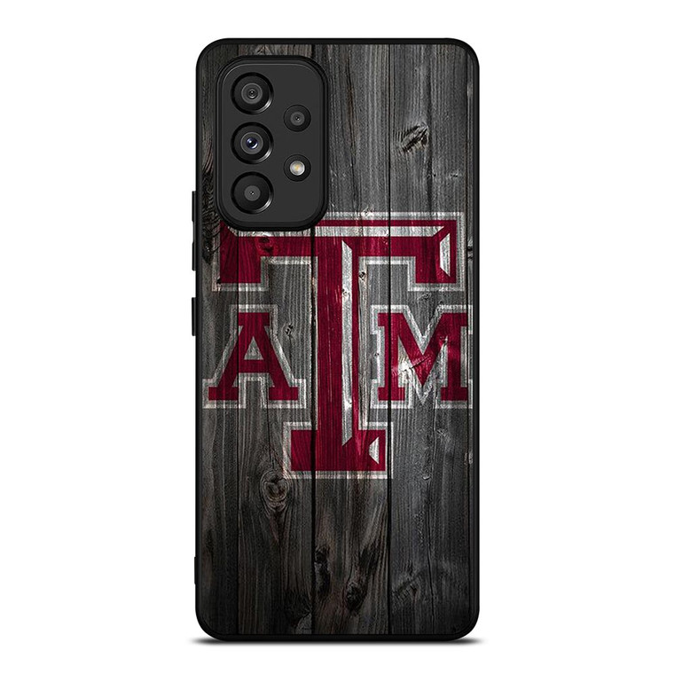 TEXAS AGGIES WOODEN LOGO Samsung Galaxy A53 Case