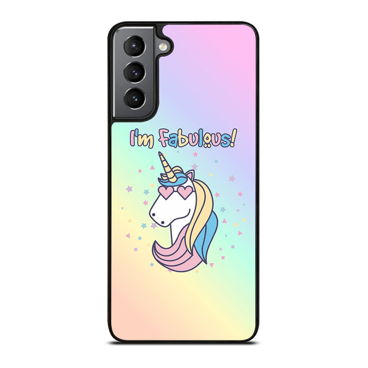 I'M FABULOUS UNICORN Samsung Galaxy S21 Plus Case
