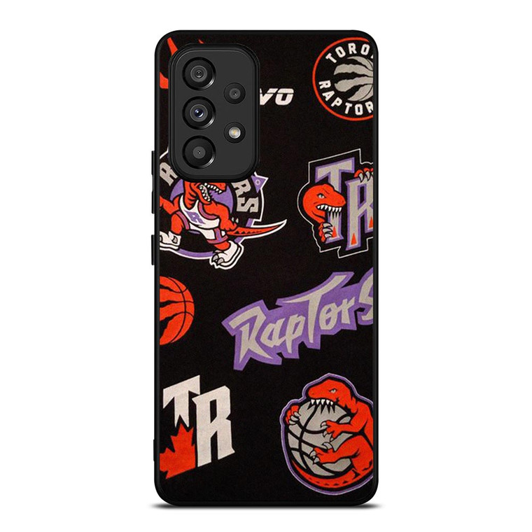 TORONTO RAPTORS LOGO COLLAGE Samsung Galaxy A53 Case