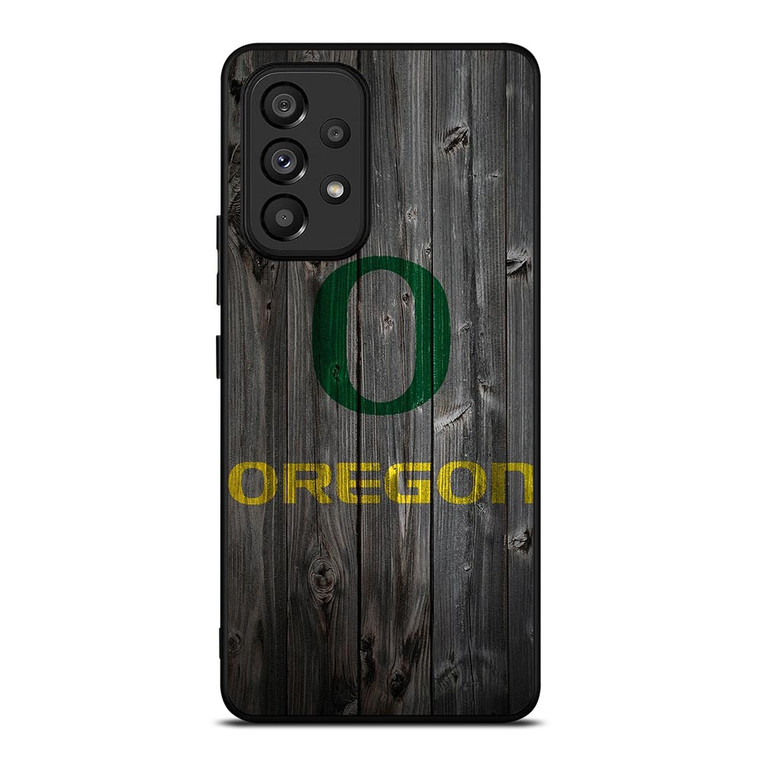 WOODEN LOGO OREGON DUCKS Samsung Galaxy A53 Case