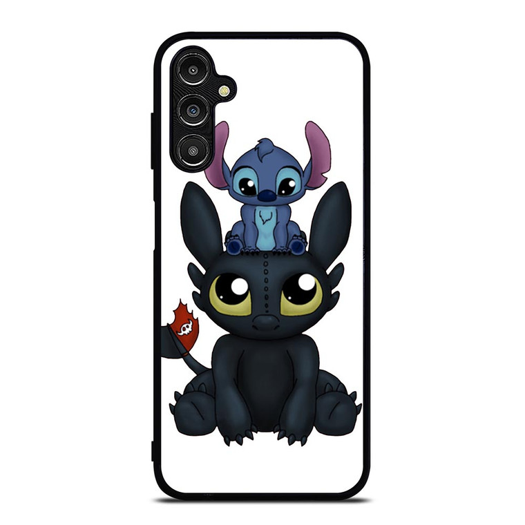 TOOTHLESS AND STITCH CARTOON Samsung Galaxy A14 Case