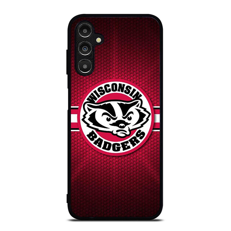 WISCONSIN BADGER METAL LOGO Samsung Galaxy A14 Case