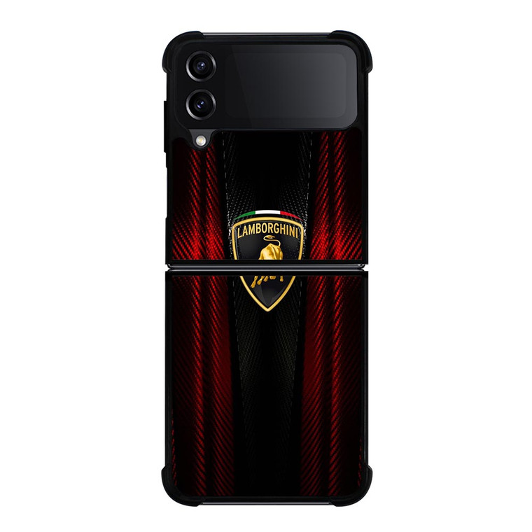 LAMBORGHINI RED CARBON Samsung Galaxy Z FLip4 5G Case Cover