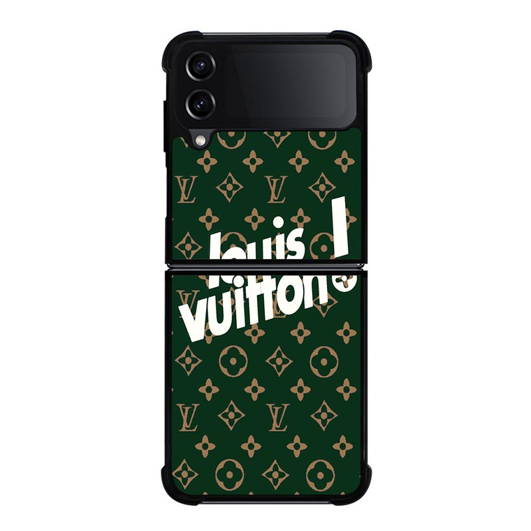 LOUIS VUITTON GREEN LOGO Samsung Galaxy Z FLip4 5G Case Cover LOUIS VUITTON GREEN LOGO Samsung Galaxy Z FLip4 5G Case Cover