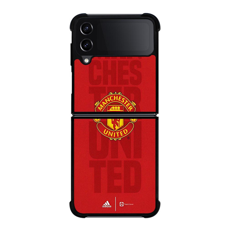 MANCHESTER UNITED FC ADIDAS LOGO Samsung Galaxy Z FLip4 5G Case Cover