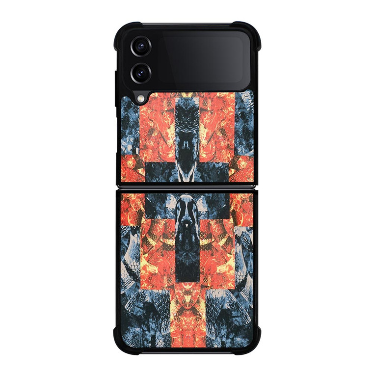 MARCELO BURLON ABSTRACT ART Samsung Galaxy Z FLip4 5G Case Cover