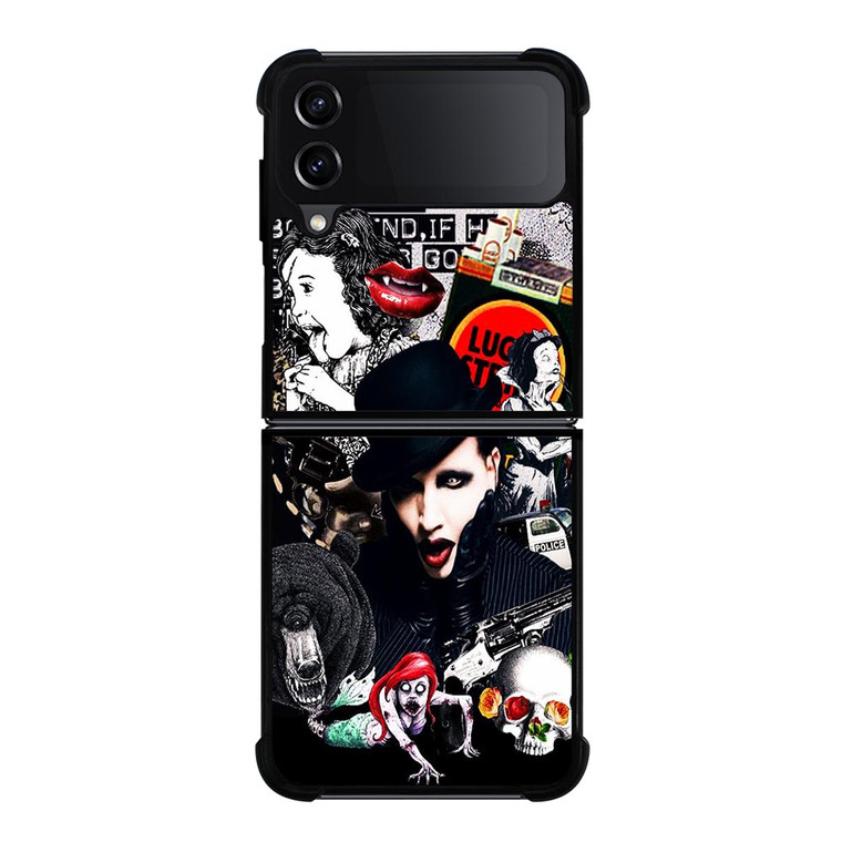 MARILYN MANSON GOTH COLLAGE Samsung Galaxy Z FLip4 5G Case Cover