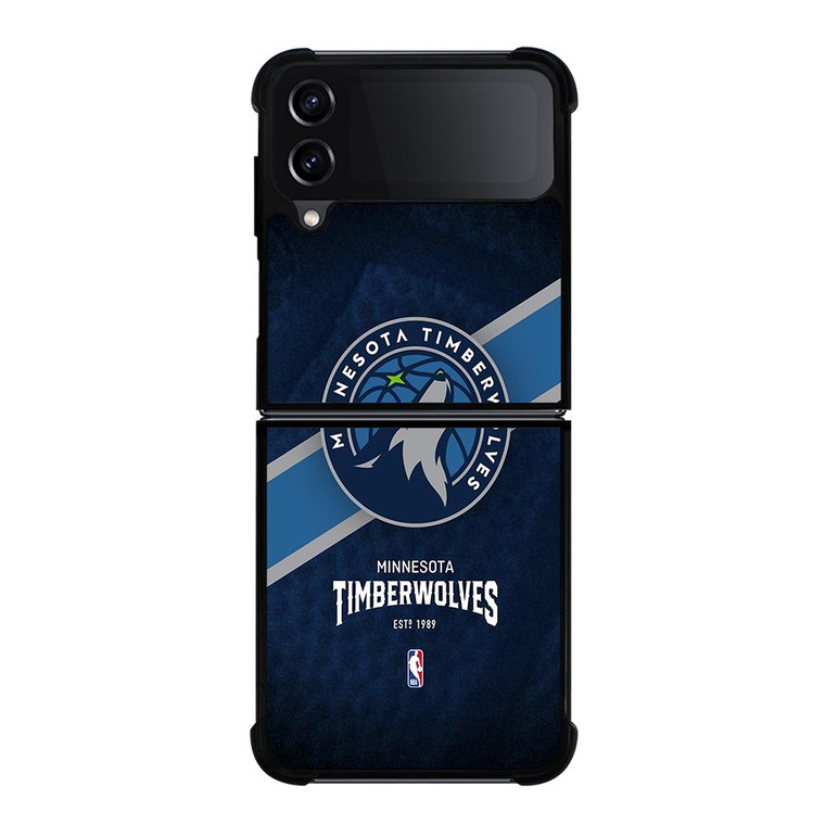 MINNESOTA TIMBERWOLVES NBA TEAM Samsung Galaxy Z FLip4 5G Case Cover