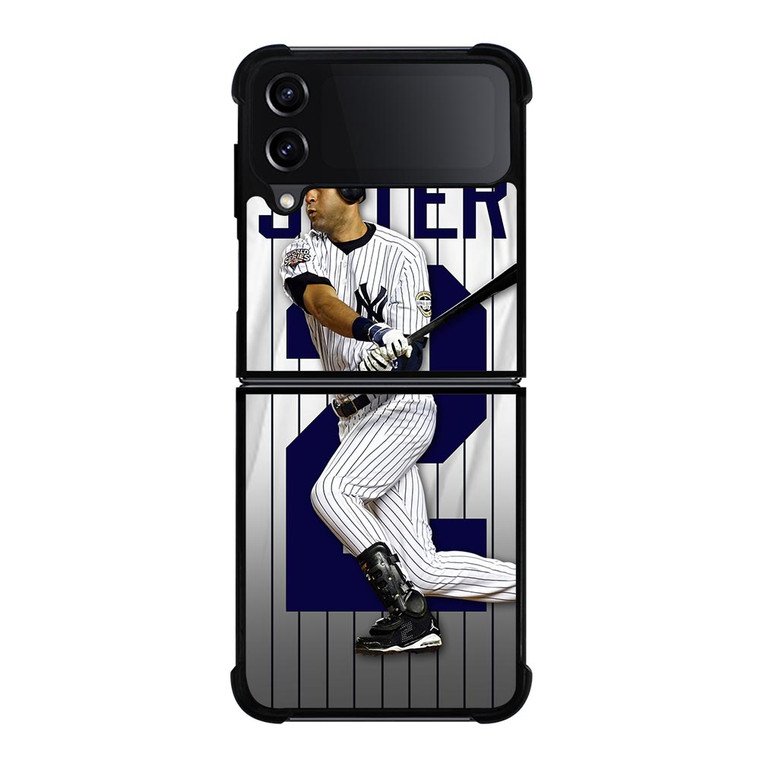 NEW YORK YANKEES DEREK JETER MLB Samsung Galaxy Z FLip4 5G Case Cover