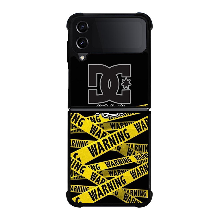 OFF WHITE WARNING DC Samsung Galaxy Z FLip4 5G Case Cover