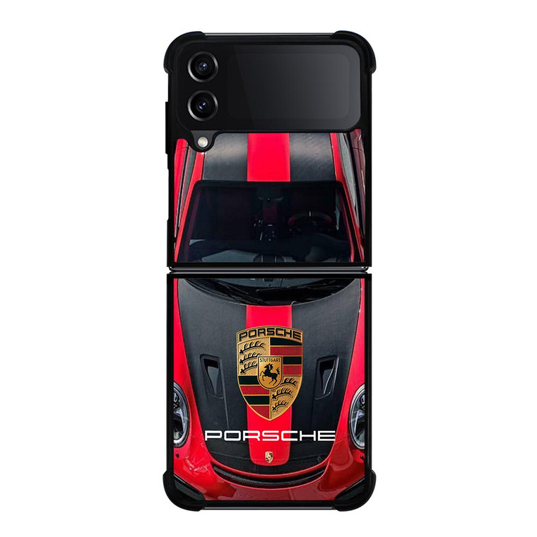 PORSCHE RED CAR LOGO Samsung Galaxy Z FLip4 5G Case Cover