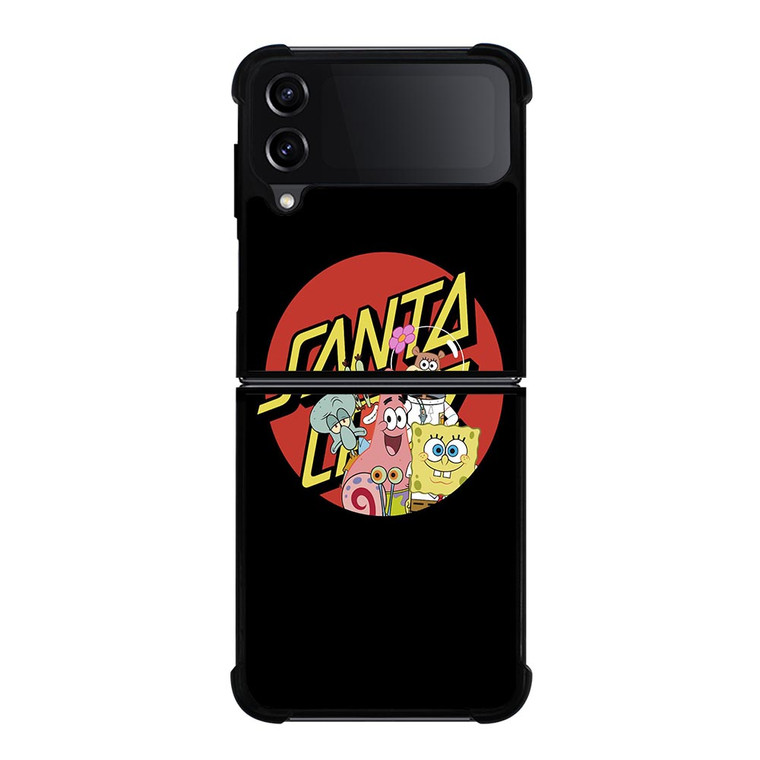 SANTA CRUZ SKATEBOARD X SPONGEBOB Samsung Galaxy Z FLip4 5G Case Cover