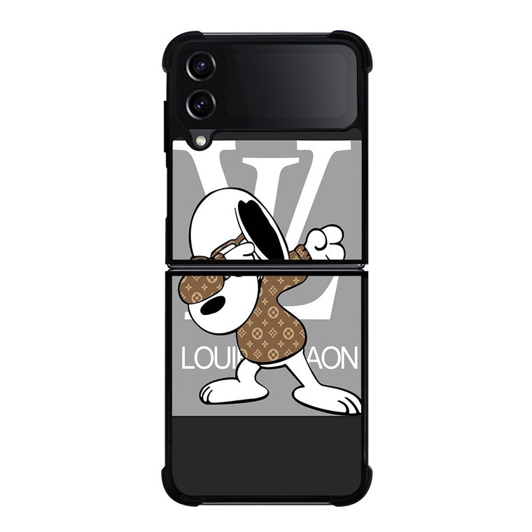 SNOOPY BROWN LOUIS Samsung Galaxy Z FLip4 5G Case Cover SNOOPY BROWN LOUIS Samsung Galaxy Z FLip4 5G Case Cover